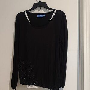 Vera Wang sheer shirt